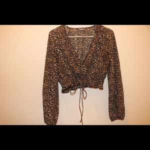 Cheetah crop top
